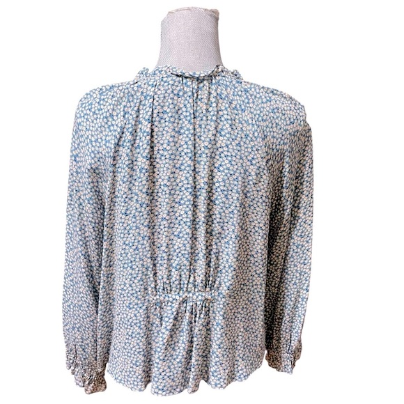Madewell Silk Poet Top in Bitsy Floral size S - Picture 6 of 15